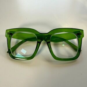 WhereLight Anika Square Eyeglasses Frames Only MC139 51-22-145 Womens Green Bold